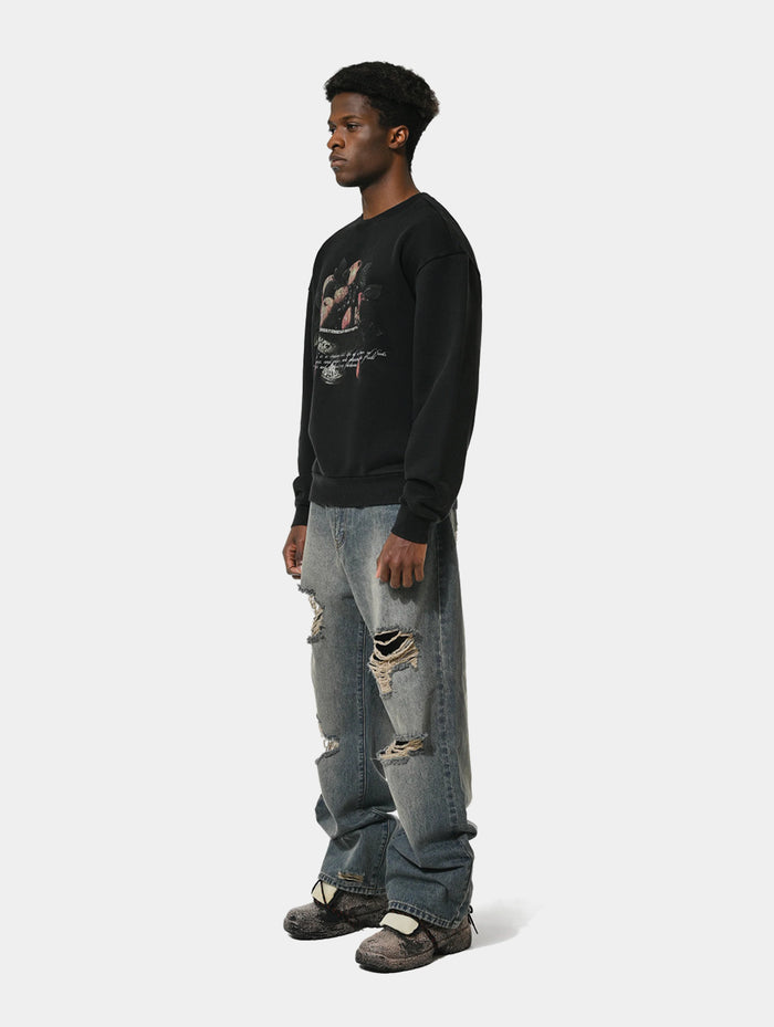 DISTRESSED DENIM - BLUE
