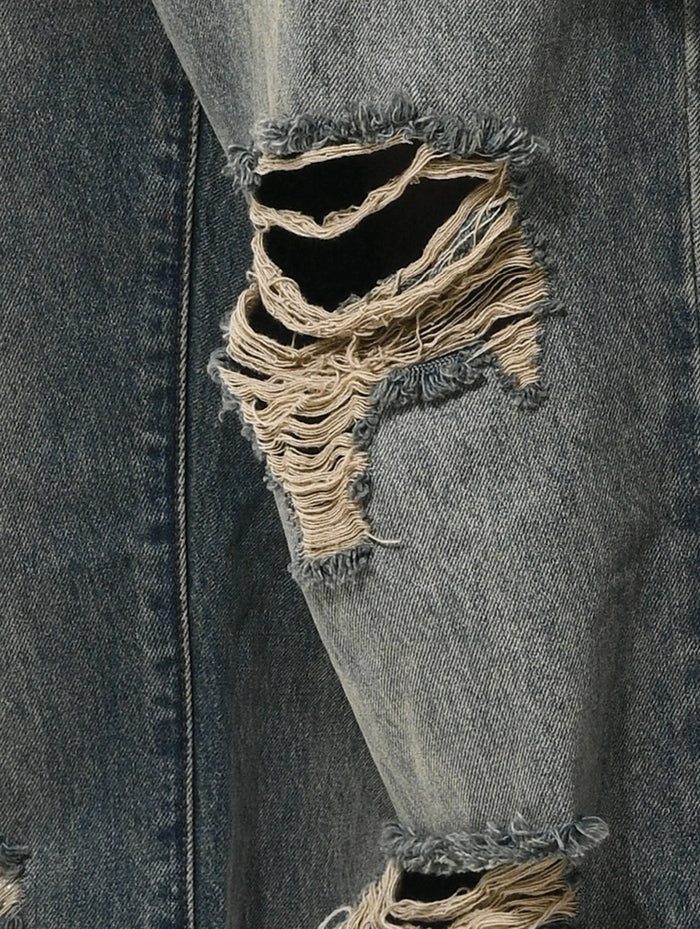DISTRESSED DENIM - BLUE