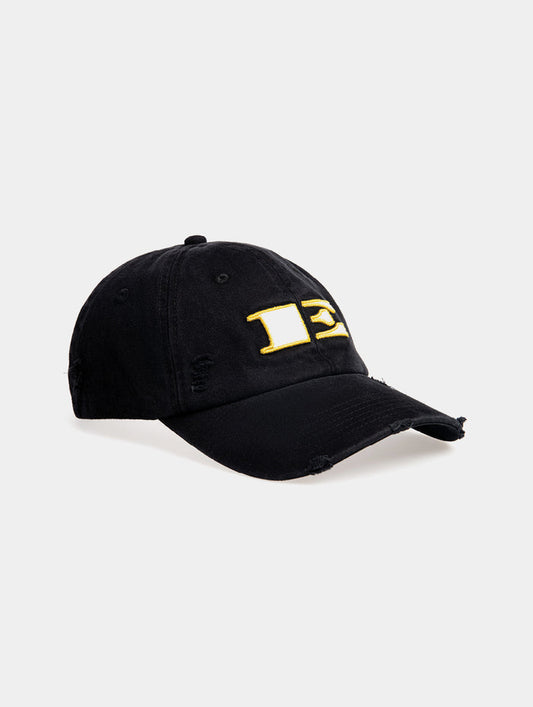 DISTRESSED “E” CAP SOFT - BLACK