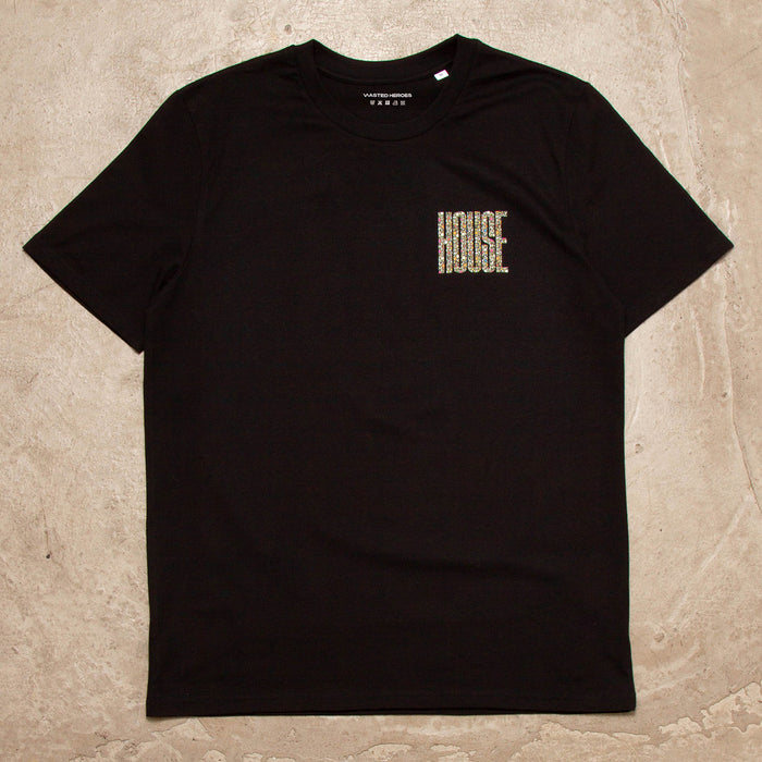 Dots Higher House Back Print - Tshirt - Black