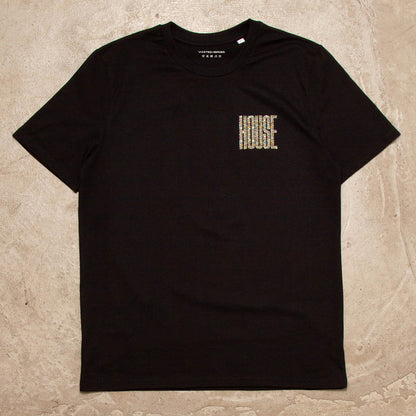 Dots Higher House Back Print - Tshirt - Black