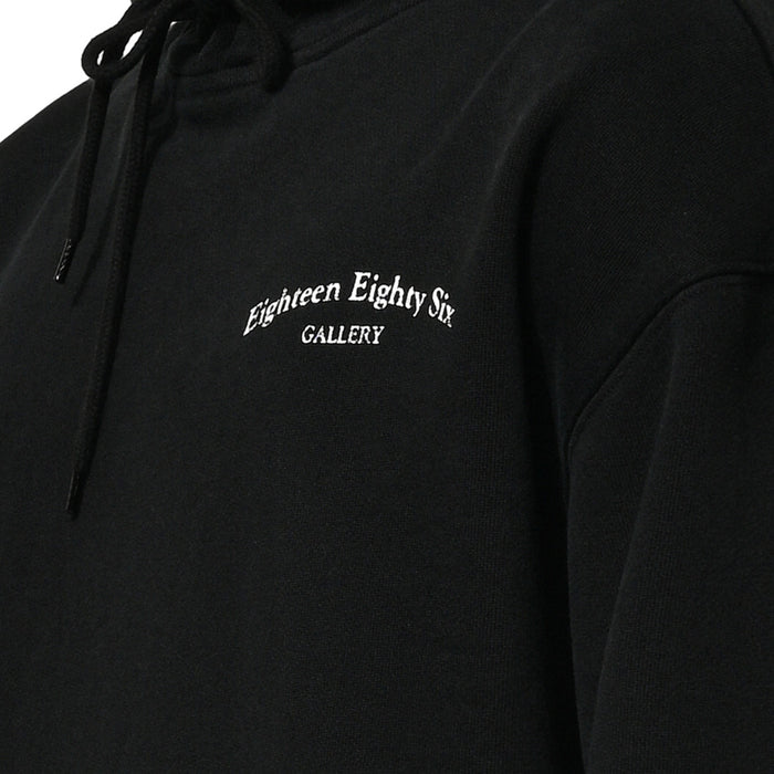 DOUBLE FACED HOODIE - BLACK
