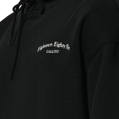 DOUBLE FACED HOODIE - BLACK