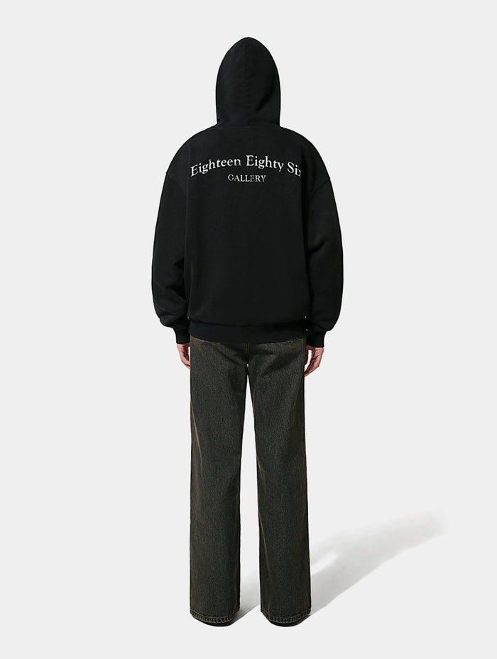 DOUBLE FACED HOODIE - BLACK