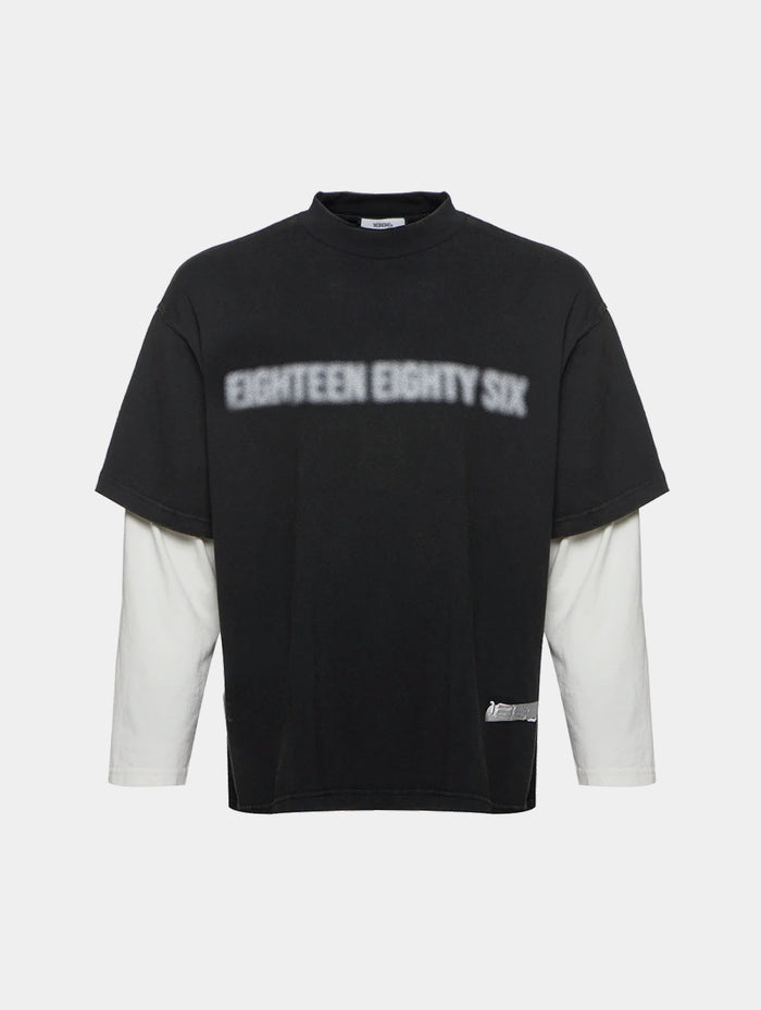 DOUBLE T- SHIRT - BLACK