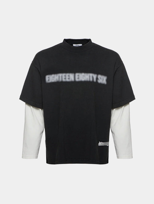 DOUBLE T- SHIRT - BLACK