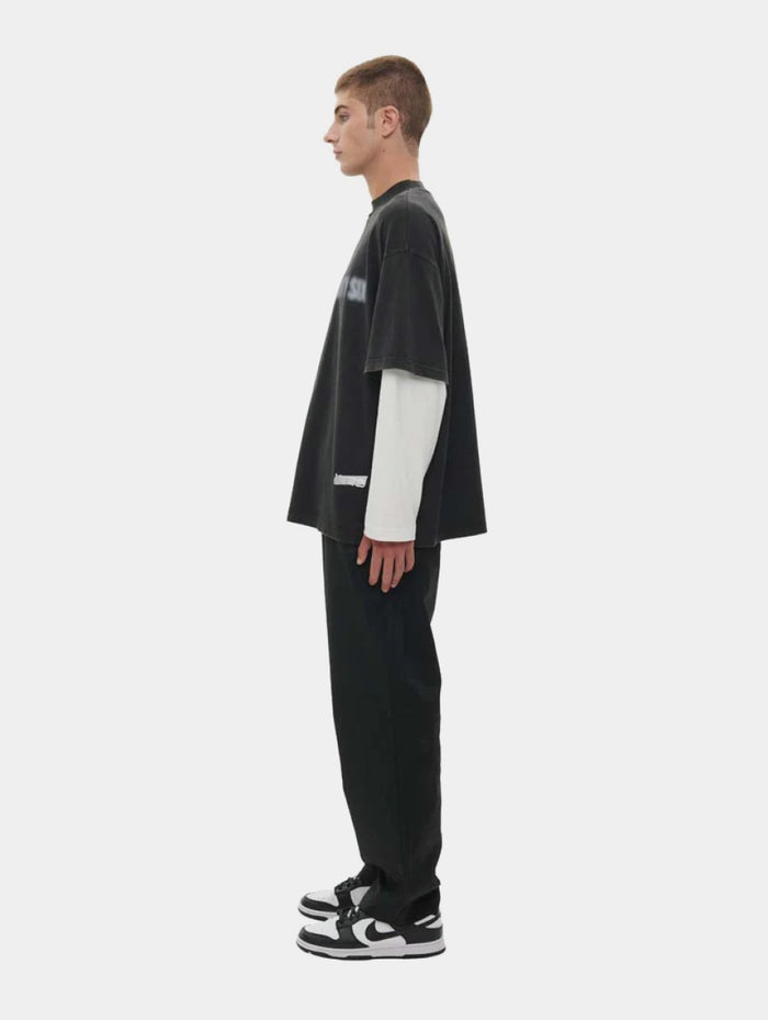 DOUBLE T- SHIRT - BLACK