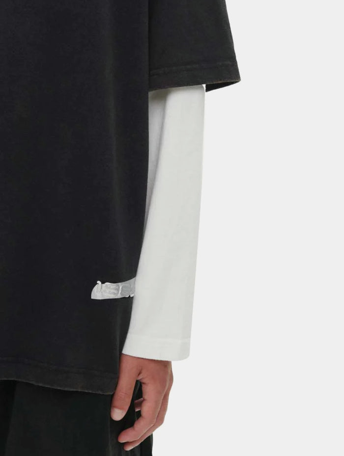 DOUBLE T- SHIRT - BLACK