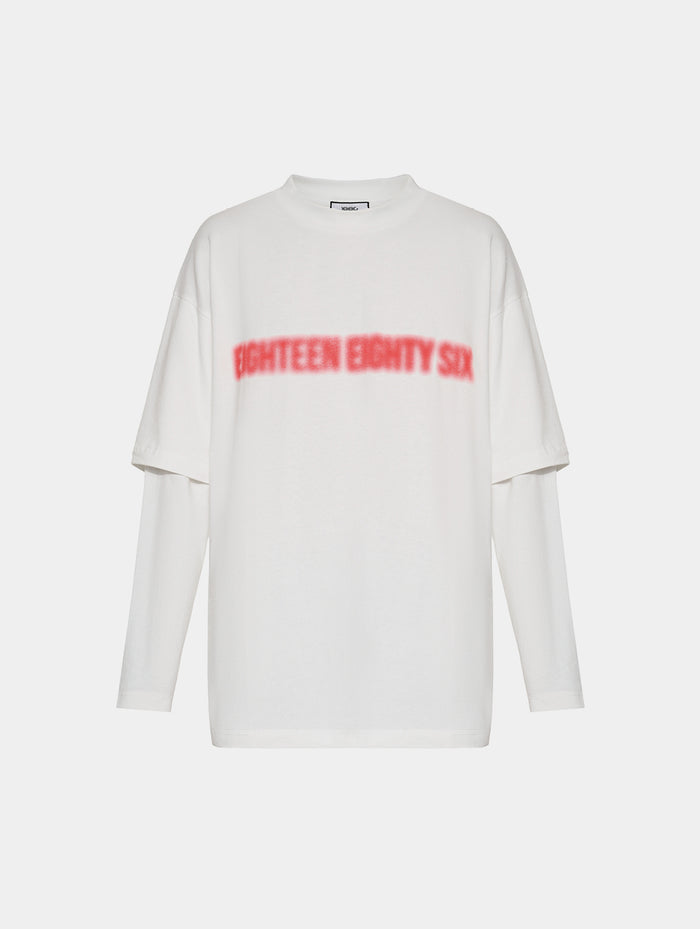 DOUBLE T- SHIRT - OFF WHITE