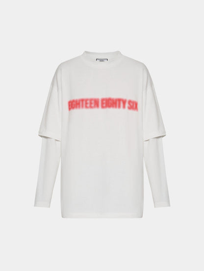 DOUBLE T- SHIRT - OFF WHITE