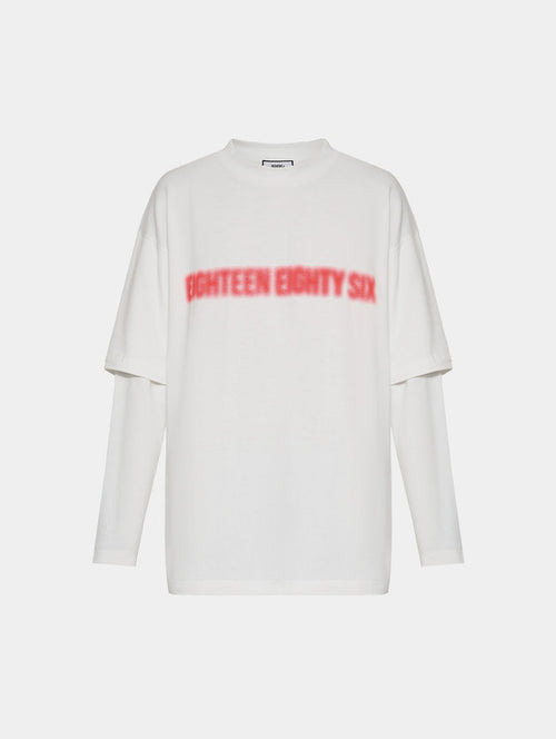 DOUBLE T- SHIRT - OFF WHITE
