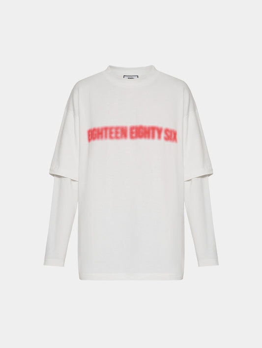 DOUBLE T- SHIRT - OFF WHITE