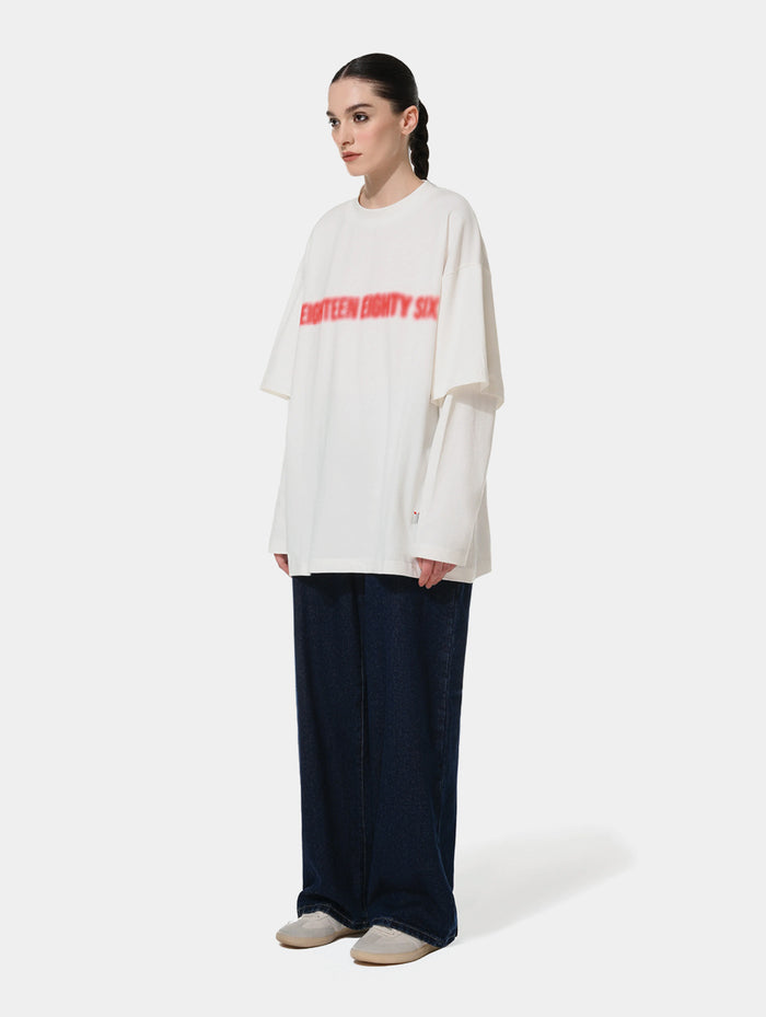 DOUBLE T- SHIRT - OFF WHITE