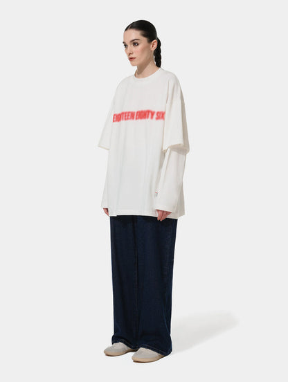 DOUBLE T- SHIRT - OFF WHITE