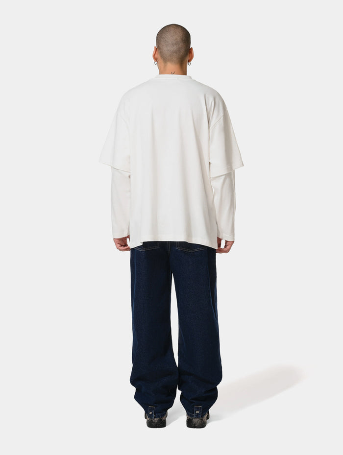 DOUBLE T- SHIRT - OFF WHITE