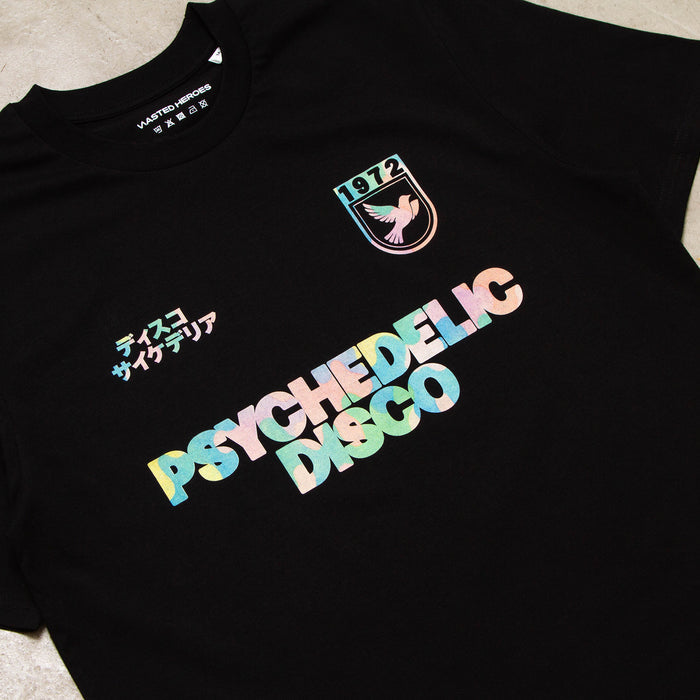 Drill Pastel Camo Psychedelic Disco  - Tshirt - Black