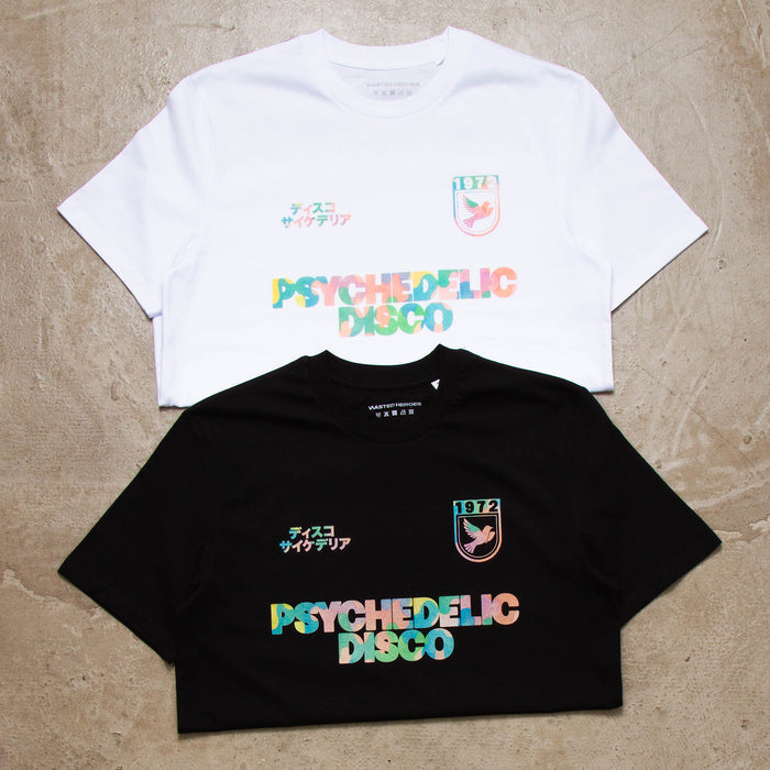 Drill Pastel Camo Psychedelic Disco  - Tshirt - Black
