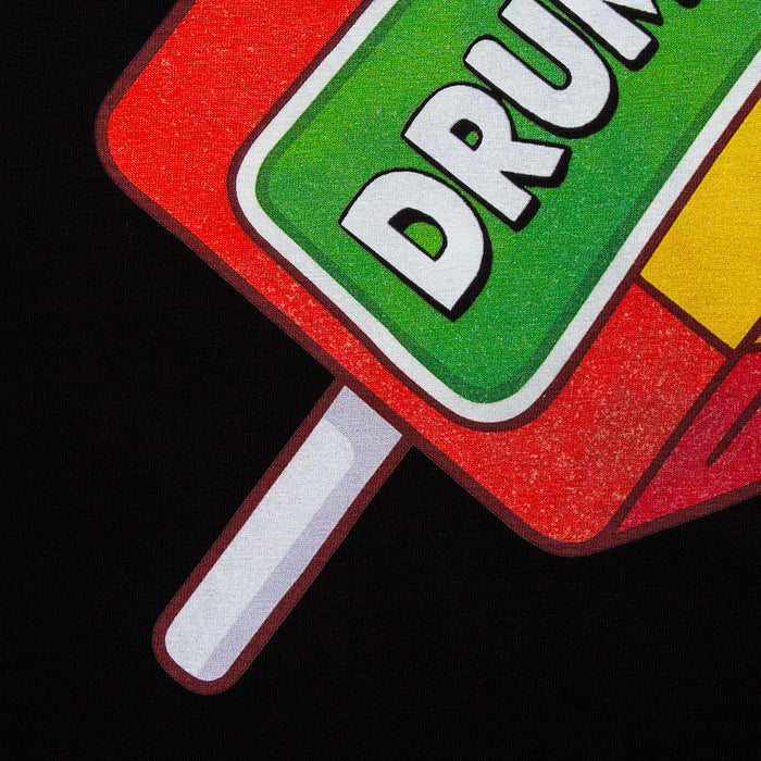Drumstick & Bass Back Print - Tshirt - Black
