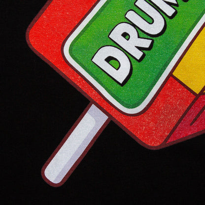 Drumstick & Bass Back Print - Tshirt - Black