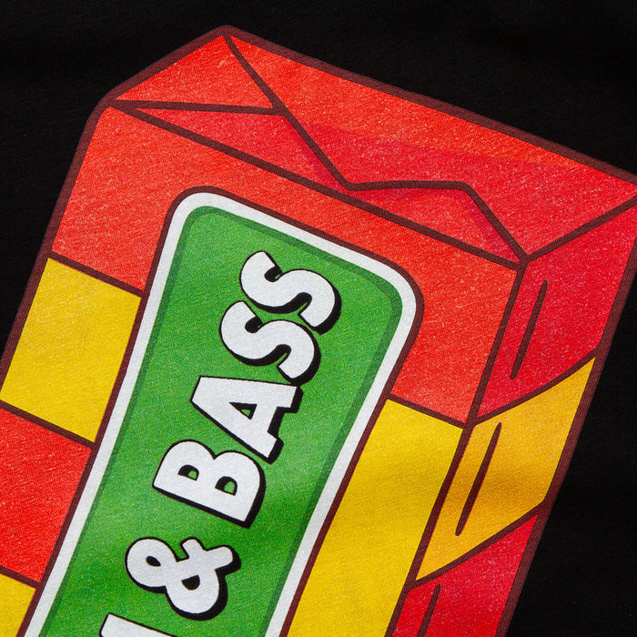 Drumstick & Bass Back Print - Tshirt - Black