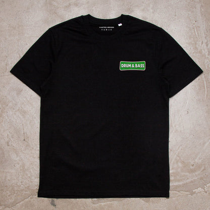 Drumstick & Bass Back Print - Tshirt - Black