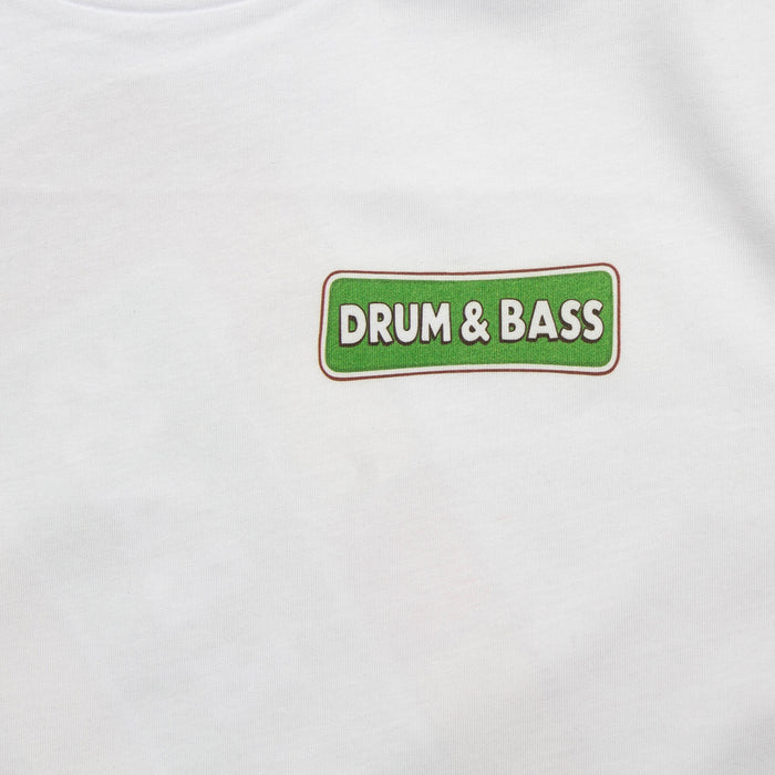 Drumstick & Bass Back Print - Tshirt - White