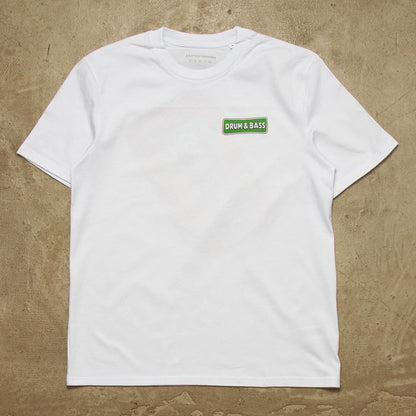 Drumstick & Bass Back Print - Tshirt - White