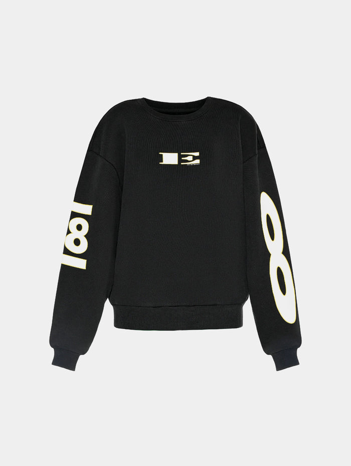 “E” SWEATSHIRT - BLACK