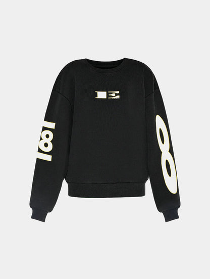 “E” SWEATSHIRT - BLACK