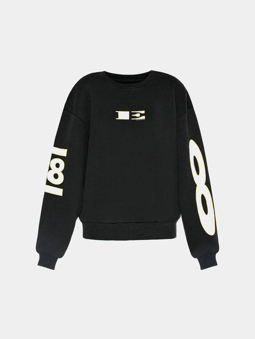 “E” SWEATSHIRT - BLACK