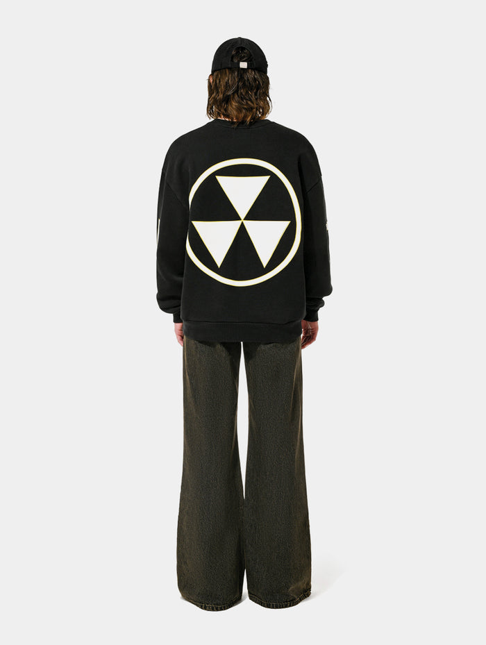 “E” SWEATSHIRT - BLACK