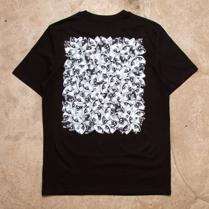 Echo Eye Back Print - Tshirt - Black