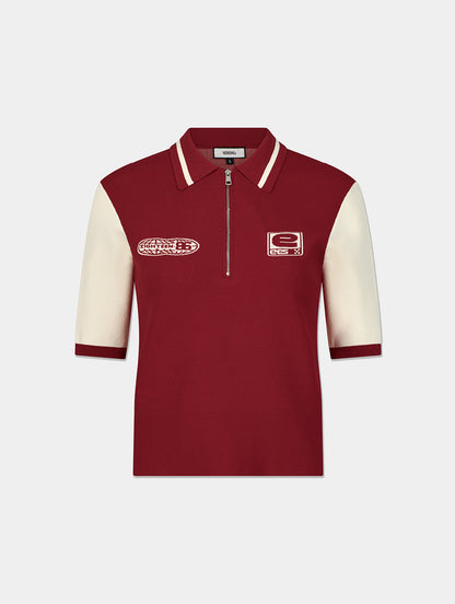 EES KNIT ZIP POLO
