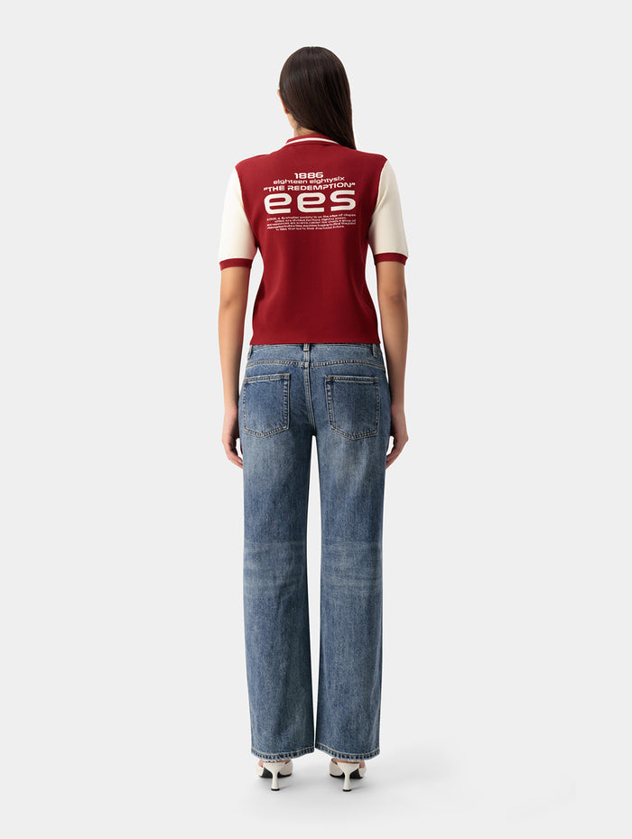 EES KNIT ZIP POLO