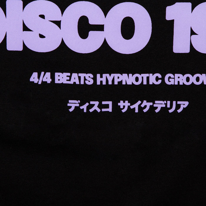 Elements Purple Psychedelic Disco 1972  Front Print - Tshirt -Black
