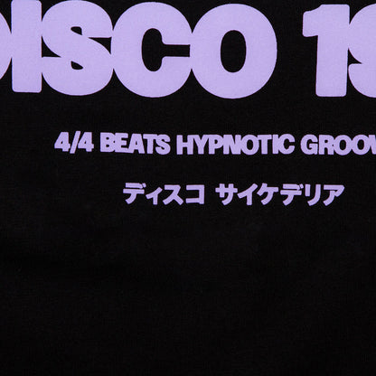 Elements Purple Psychedelic Disco 1972  Front Print - Tshirt -Black