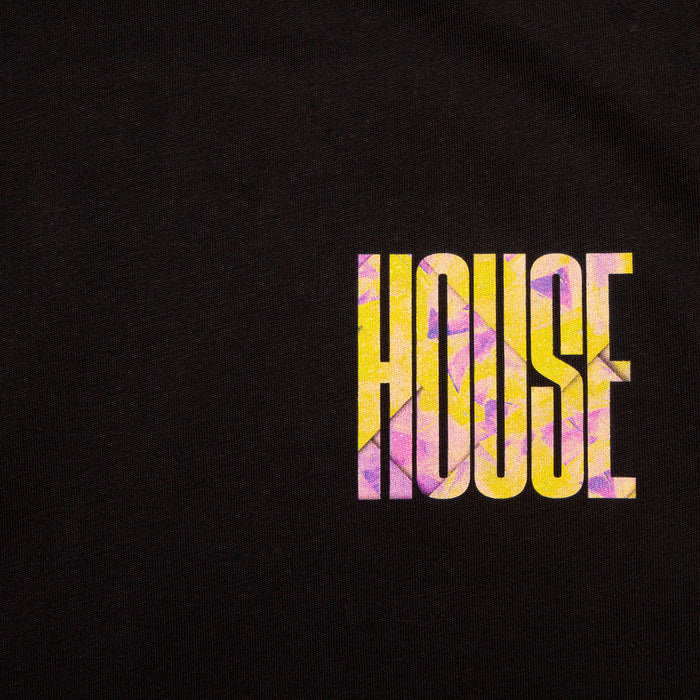 Fold Higher House Back Print - Tshirt - Black