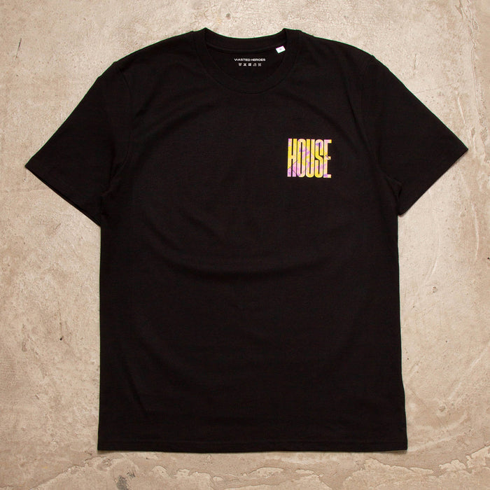 Fold Higher House Back Print - Tshirt - Black