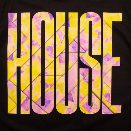 Fold Higher House Front Print - Tshirt - Black