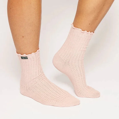 Fore All Reef Ruffle Sock - Pink