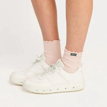 Fore All Reef Ruffle Sock - Pink