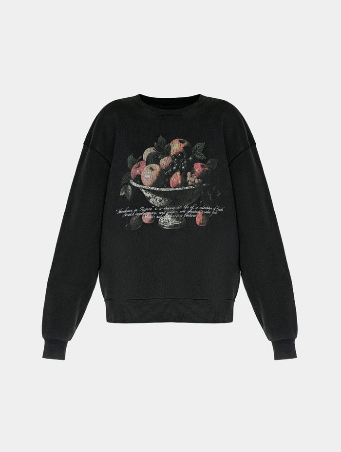 FRUIT BOWL SWEATSHIRT - BLACK