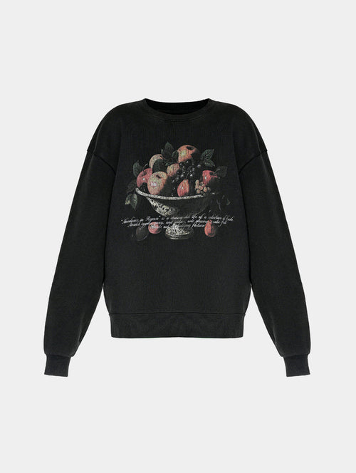 FRUIT BOWL SWEATSHIRT - BLACK