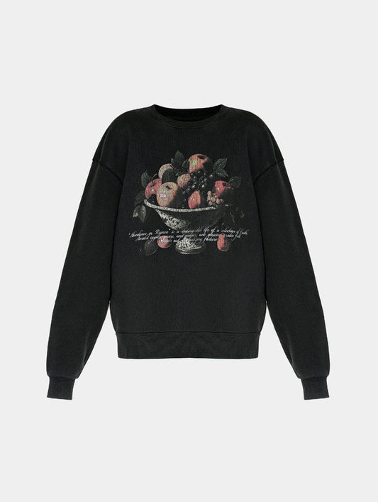 FRUIT BOWL SWEATSHIRT - BLACK