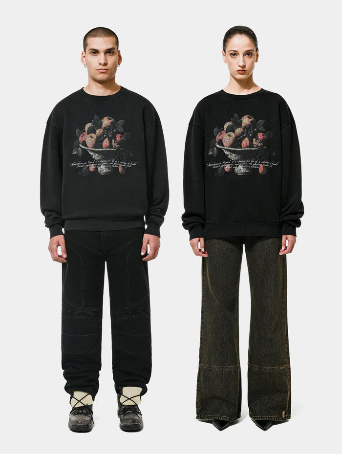 FRUIT BOWL SWEATSHIRT - BLACK