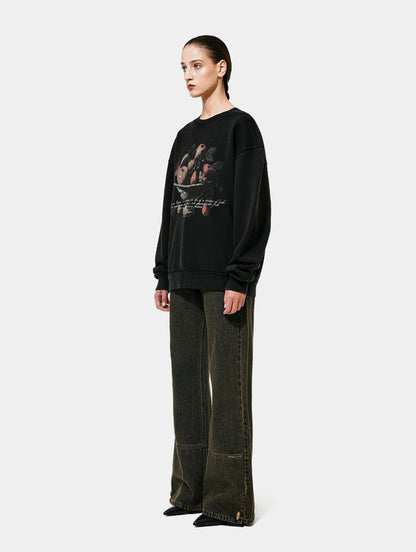 FRUIT BOWL SWEATSHIRT - BLACK