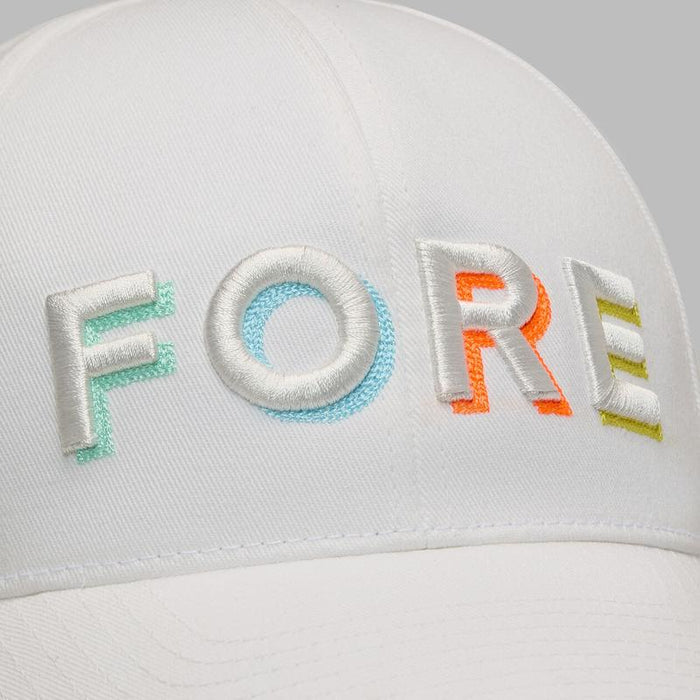 G/FORE FORE Shadow Relaxed Fit Hat - White/Multi