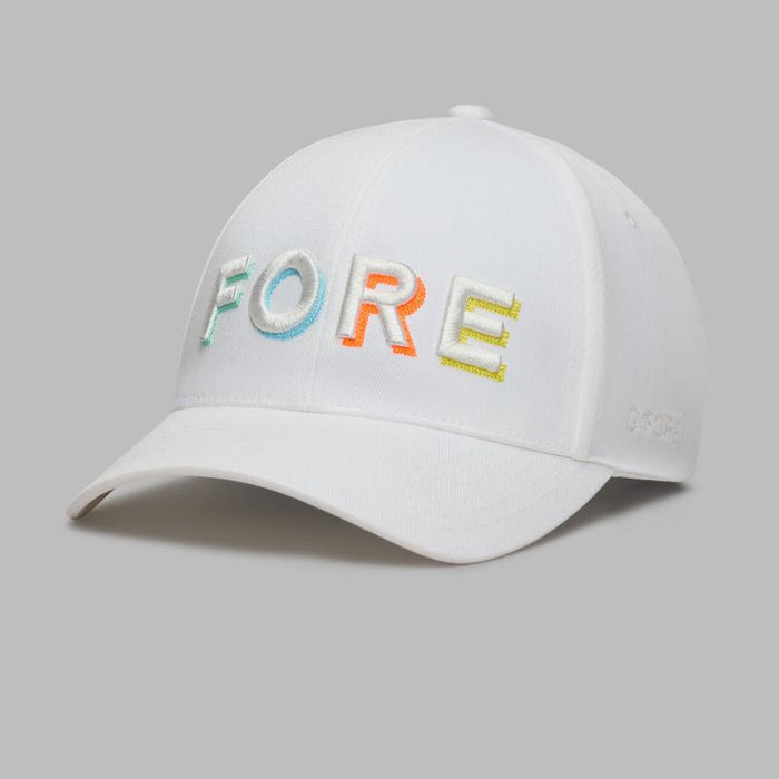 G/FORE FORE Shadow Relaxed Fit Hat - White/Multi