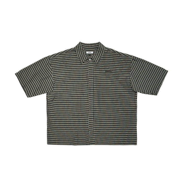 GINGHAM SHIRT - BLACK&WHITE
