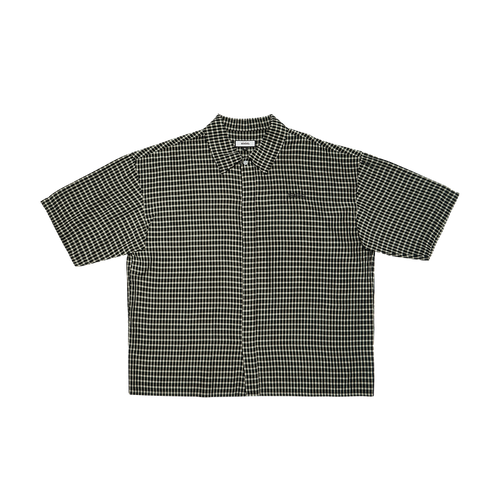 GINGHAM SHIRT - BLACK&WHITE